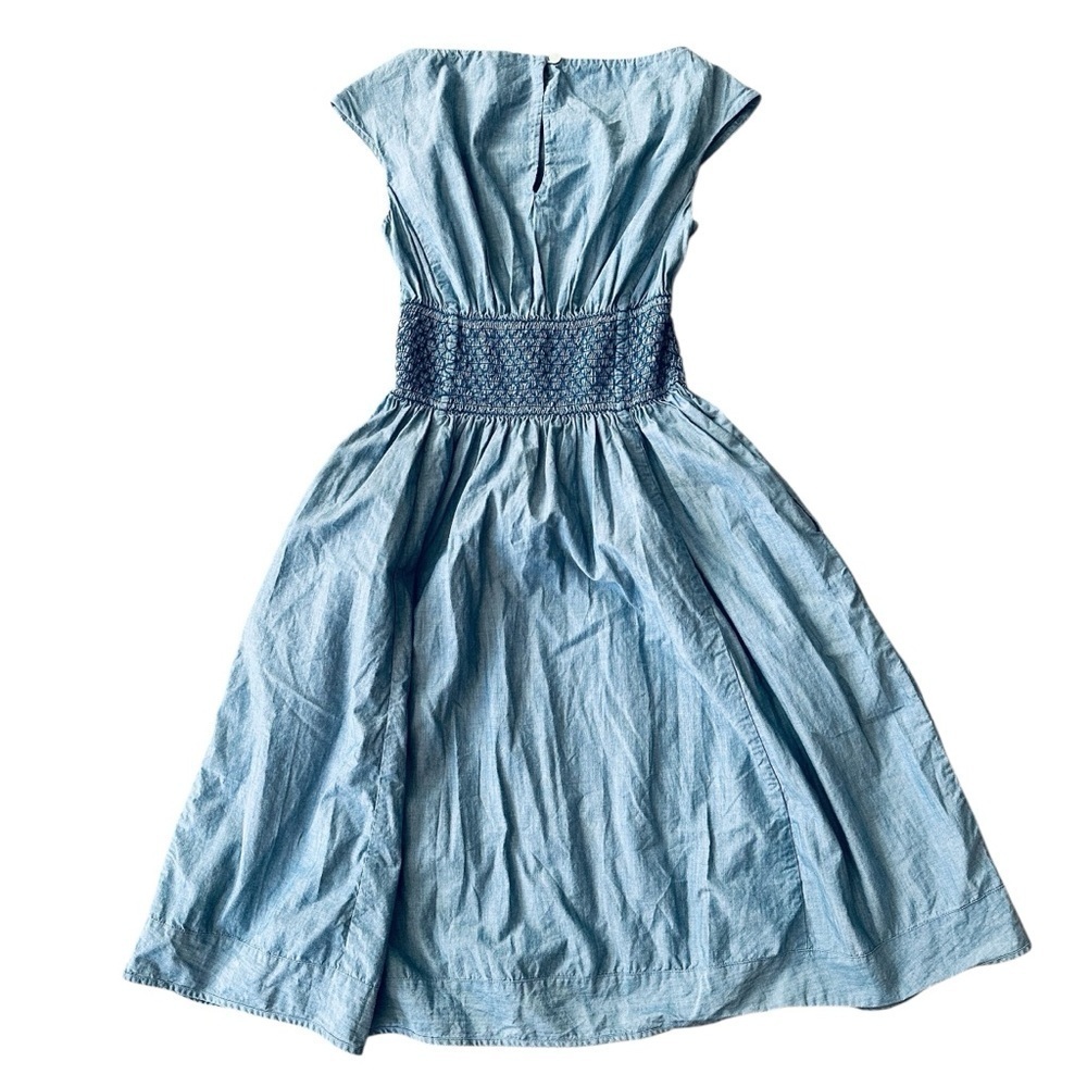 Kate Spade Blair Chambray Dress with pockets Sz 2 EUC - Hem Altered - Picture 6 of 10